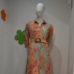 kdesign-robe-saumon-vert-longues-manches